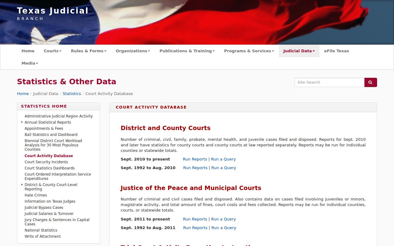Glasscock County active warrant context in the OCA court activity database